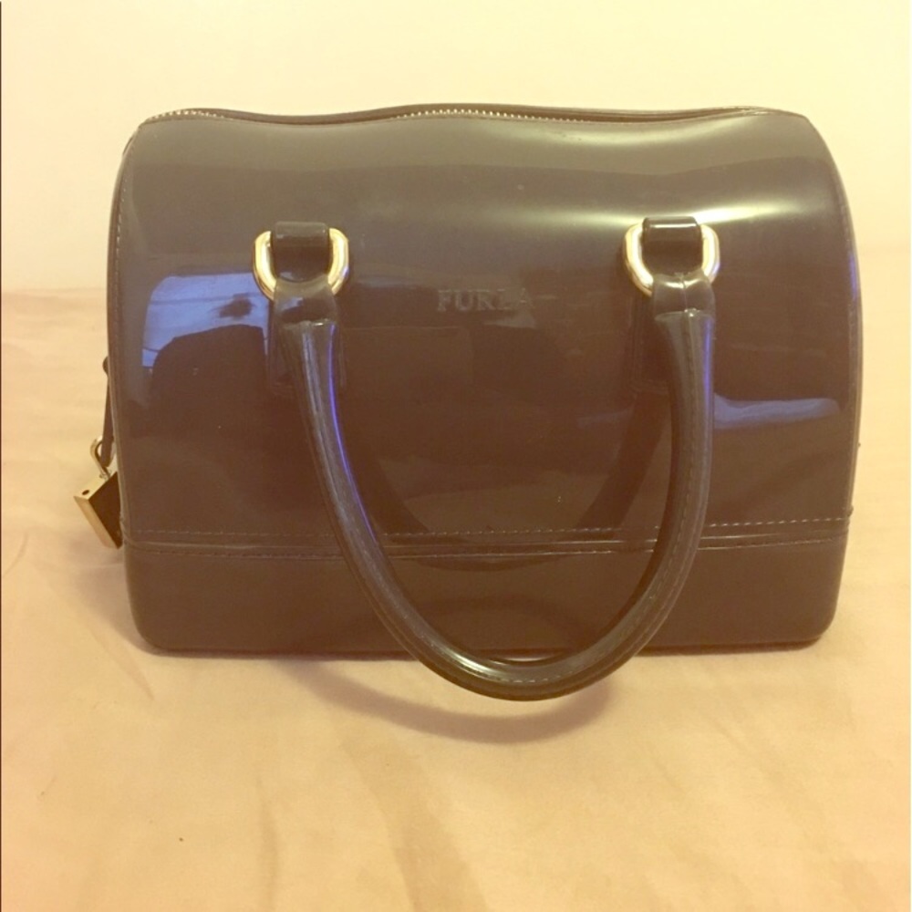 Gray Grey Opaque Furla Candy Bag Small Size